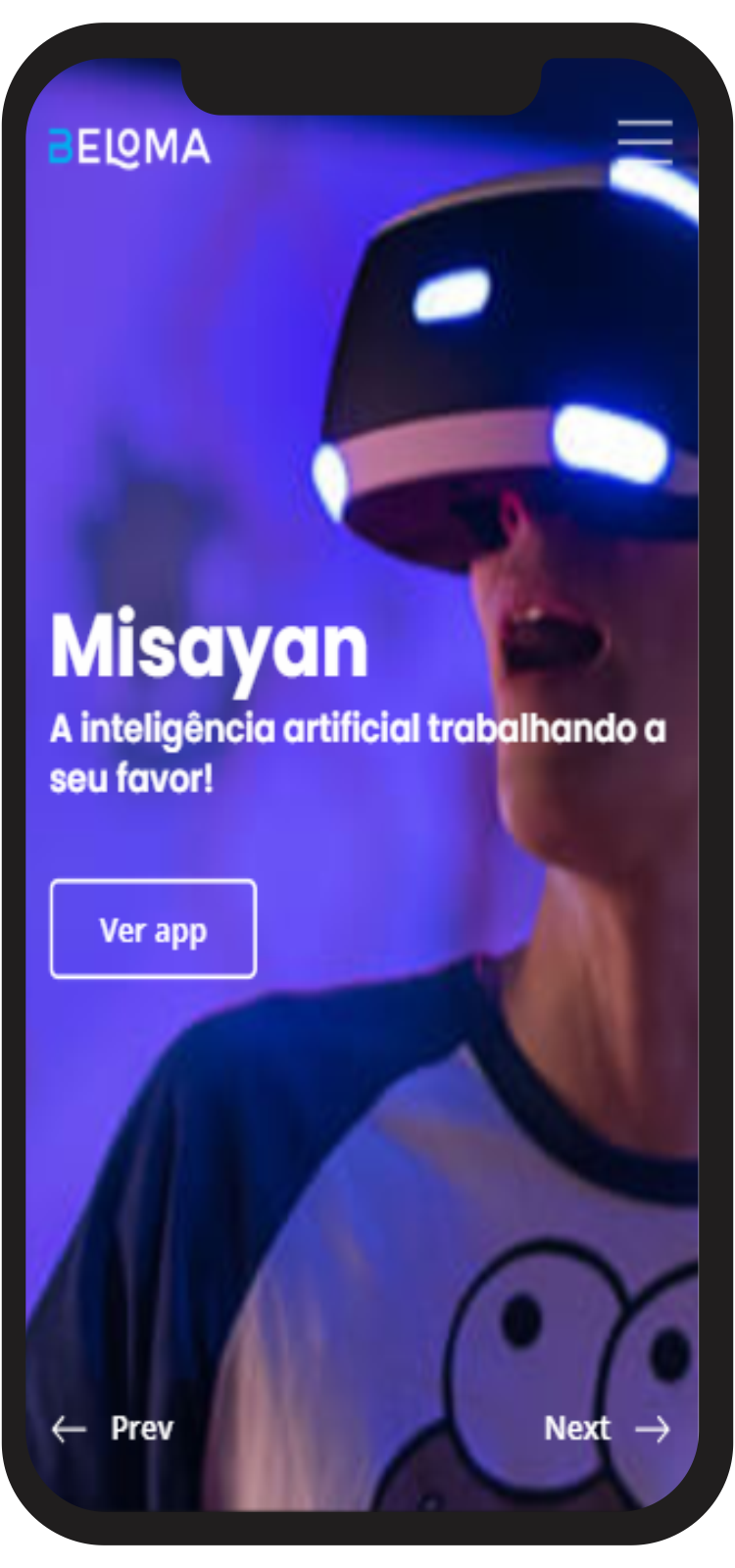 Captura de tela de exemplos de páginas biolink